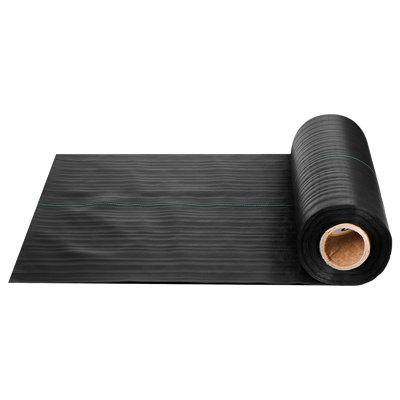 Weed Barrier Fabric Heavy Duty, 1.4x50FT 3.2oz Landscape Fabric, Woven Weed Blocker Fabrics, Garden Fabrics Weeds Barrier, Weeds Control Ground Cover, Geotextile Webbing, Gardening Mat, Black