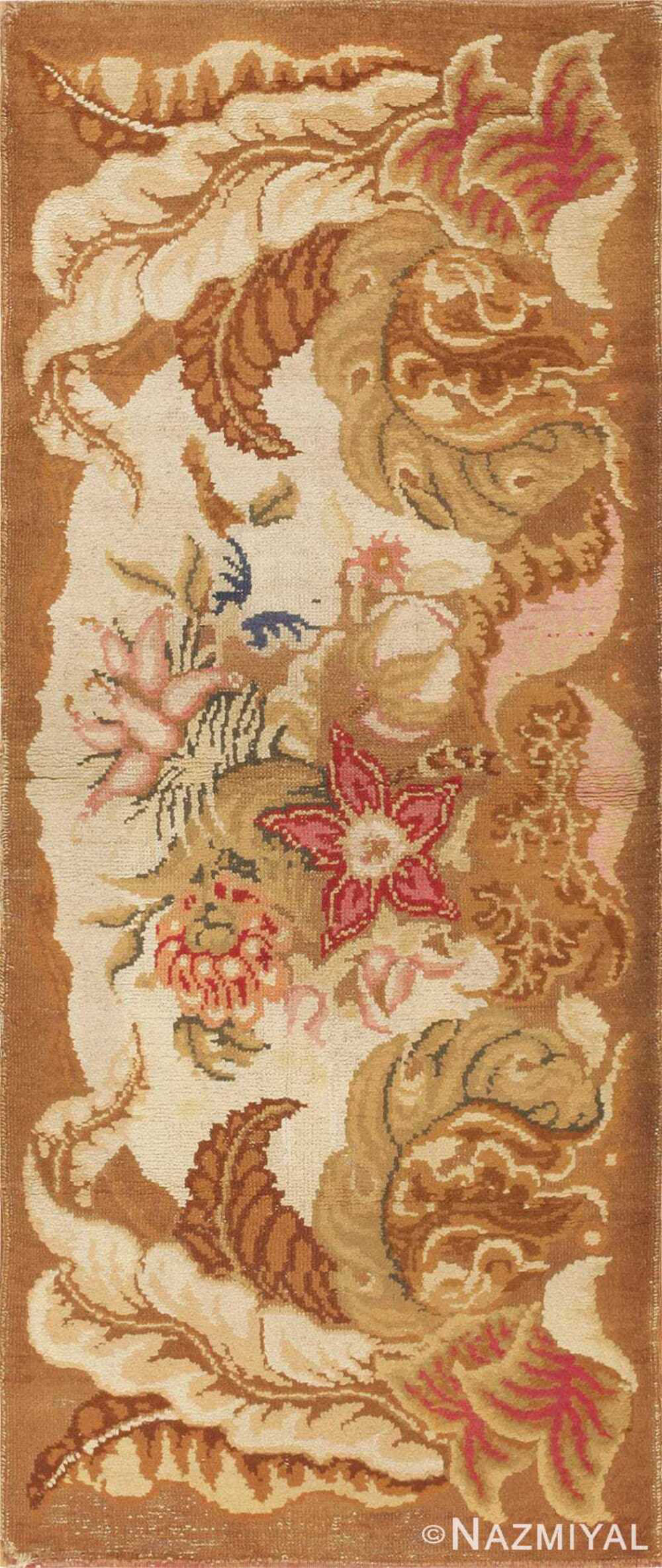 Nazmiyal Collection Rare Small Size English Axminster Antique Rug ...