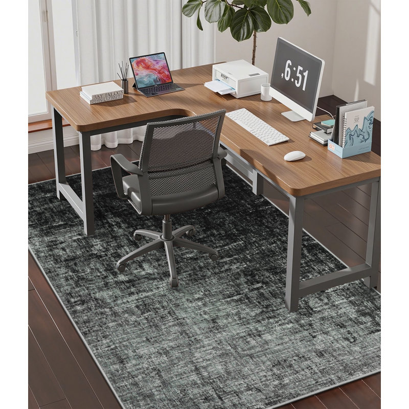 Chair Mat Floor Protector & Style Enhancer for Home Office or Dining Spaces, 45" W X 60" D