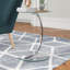 Alexandrina Glass Top Abstract End Table-19877481