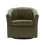 Fauteuil d'appoint pivotant en similicuir Minnetrista-434553163