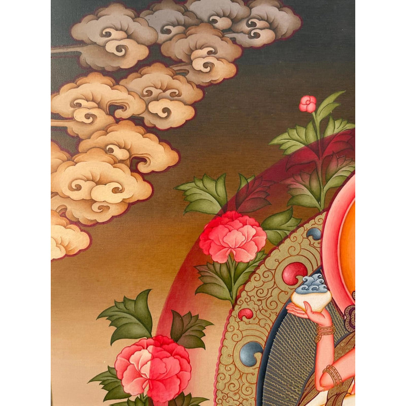 Vajrasattva Yab Yum Thangka (Brocadeless Thangka)