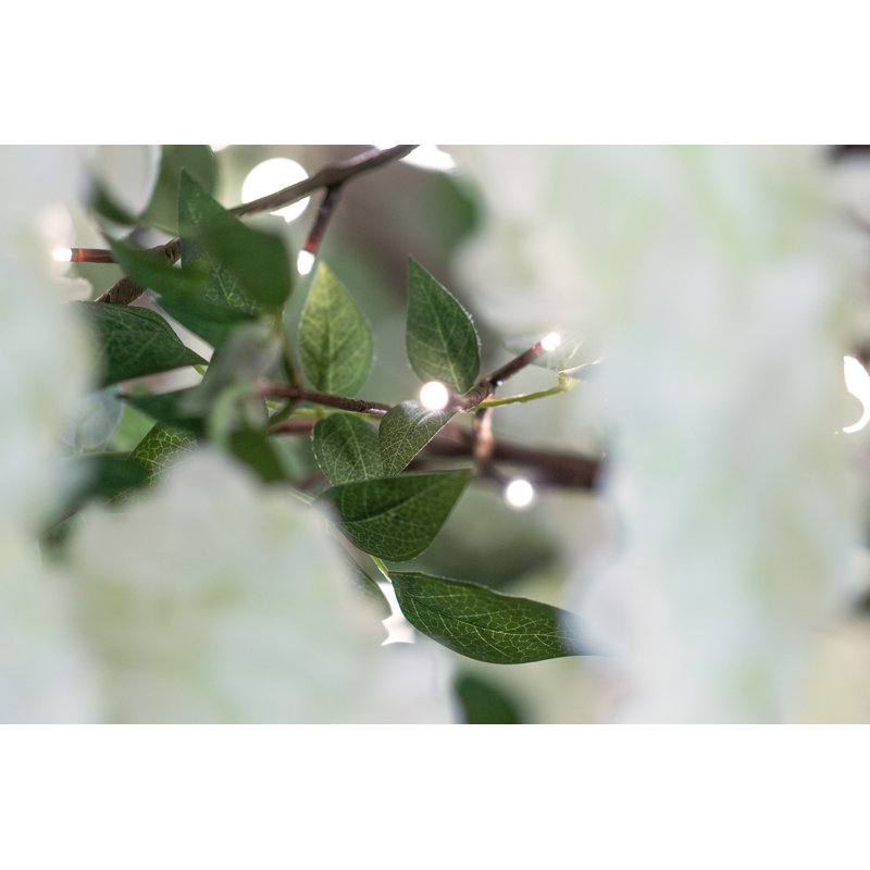 Petit arbre à glycine avec 96 lumières DEL blanc chaud, H 118 po x l 47,24 po x P 47,24 po