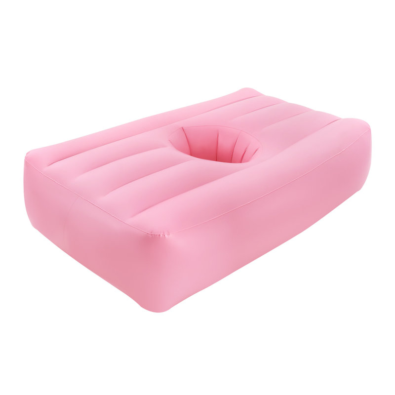 Matelas pneumatique portatif en PVC pour post-opération, camping et voyage, Rose