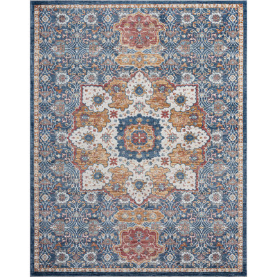 Tapis bleu Deundre