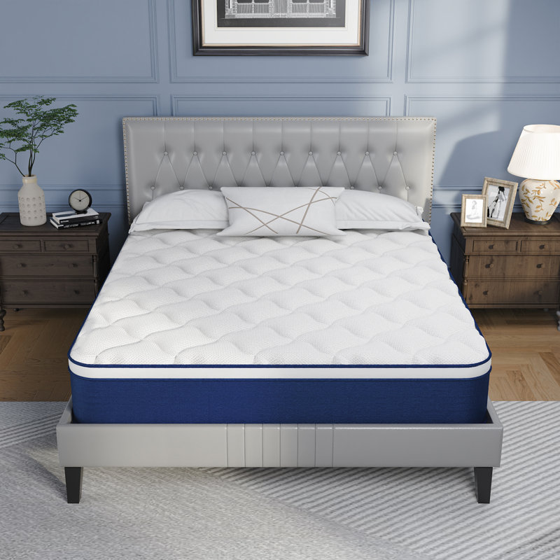 10"/12"/14" Medium Cooling Gel Memory Foam Hybrid Mattress In A Box, Queen, 10"