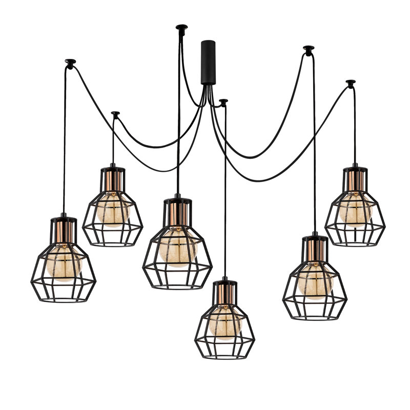 Luminaire suspendu géométrique à 6 lumières Daventry