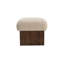 Serge Ottoman Brown Faux Fur-464244754