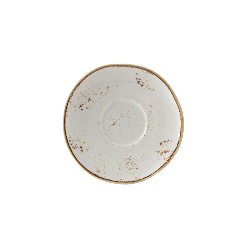 Artisan Saucer, Geode Agave White