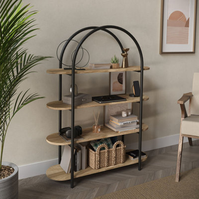 Amorie 46.46cm H x 35.43cm W Solid Wood Bookcase