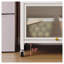 Étagère de boulanger de cuisine de 65 po de hauteur avec armoire à porte rabattable - 5 niveaux multifonctionnel, support pour micro-ondes, station de bar et armoire de rangement pour garde-manger, blanc