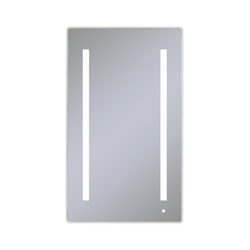 Armoire à pharmacie encastrée AiO avec 3 tablettes réglables et éclairage DEL, H 39,375 po x l 23,25 po x P 4 po, Droite