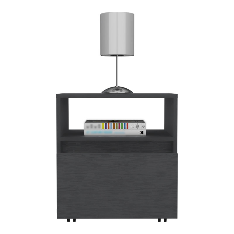 Table de chevet Munyochi, un tiroir, largeur X 18,9