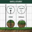 Parc pour chien avec pattes d'exercice d'extérieur et mini-pattes avec pattes pour l'extérieur, pour chiots et petits chiens, 20 pouces, 8 panneaux