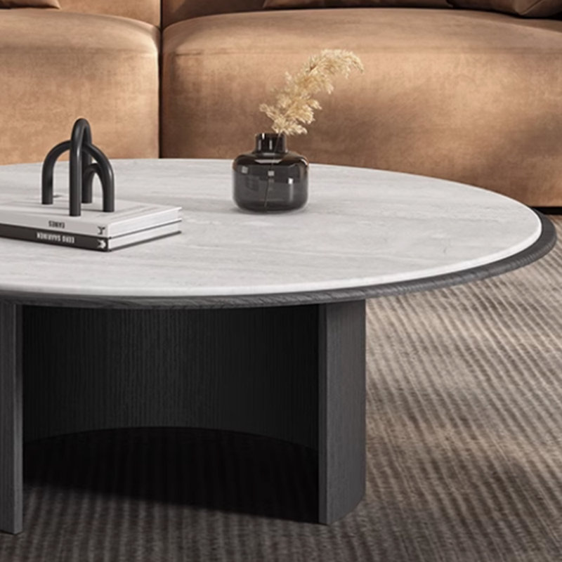 Modern simple design sense coffee table, 14.96" H x 39.37" L x 39.37" W