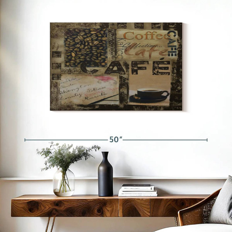 Yarlin Cafe Collage, 24" H x 36" W
