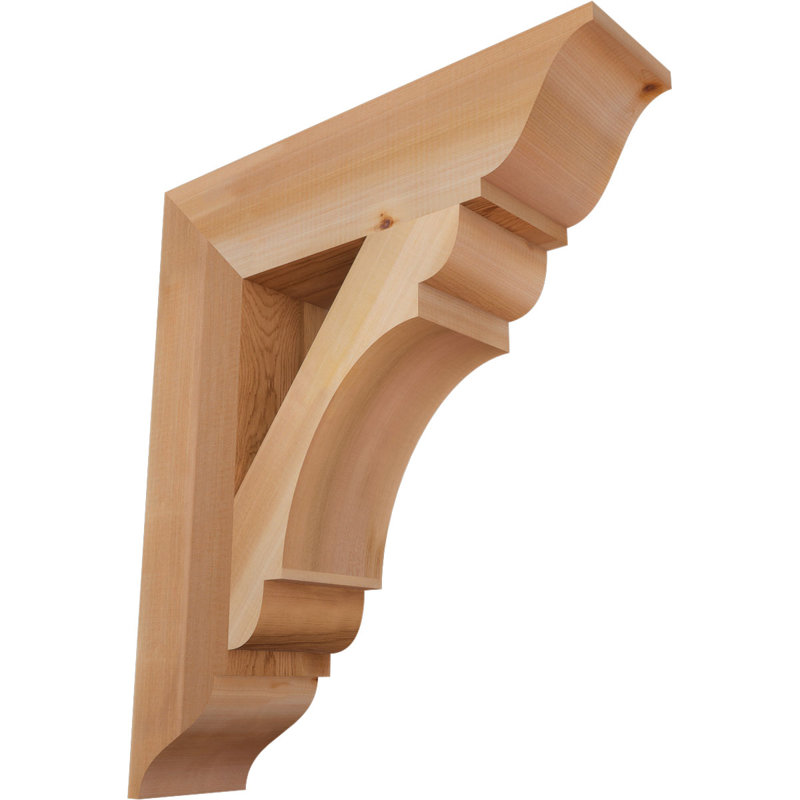 Support olympique traditionnel, H 28 po x l 5,5 po x P 24 po, Cèdre rouge de l'Ouest (lisse)