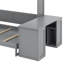 Grand lit escamotable avec bureau et tablettes-979261460