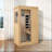 1-Person Compact Wooden Sauna Cabin