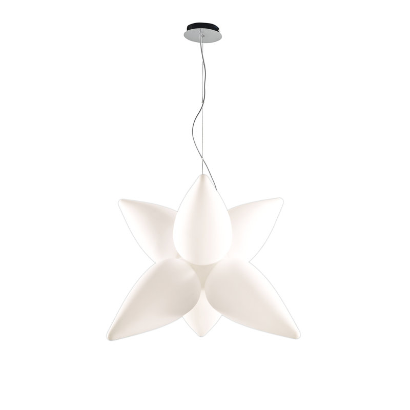 Lamborn 6 - Light Matt White Geometric Pendant
