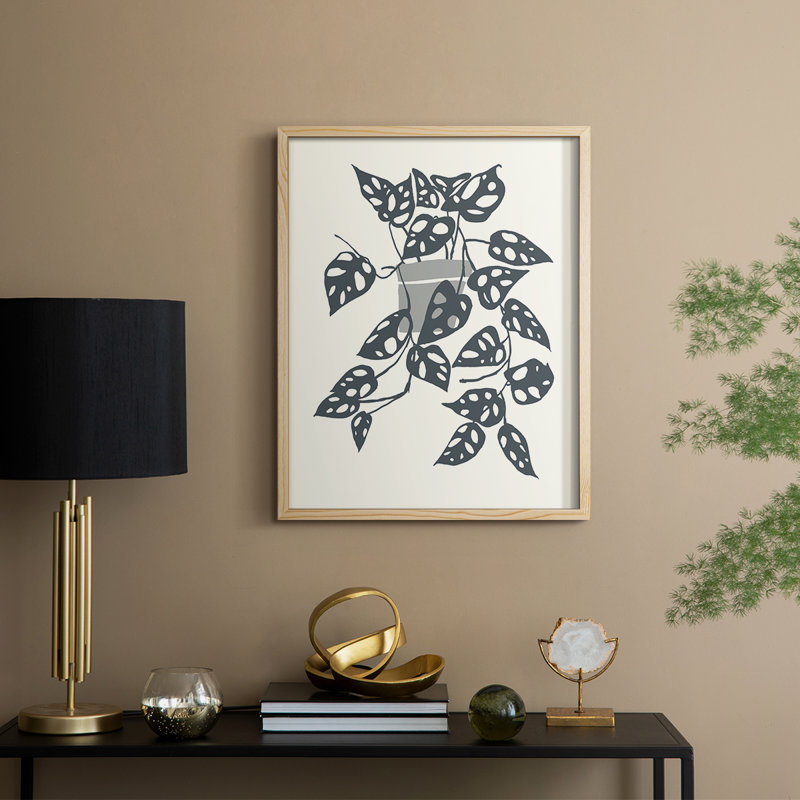 «Growing Leaves II», reproduction encadrée - bois massif, Naturel, H 30 po x l 24 po