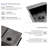 Double Bowl Drop In Sink- 33" X 22" X 9" Gunmetal Black  Double Bowl Kitchen Sink 16 Gauge With Two 9" Deep Basin