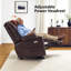 Fauteuil inclinable électrique à deux moteurs avec massage et double chauffage Platz, appui-tête réglable, similicuir Platz-755267411