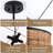 Caong 4-Light Rattan Weaving Drum Chandelier