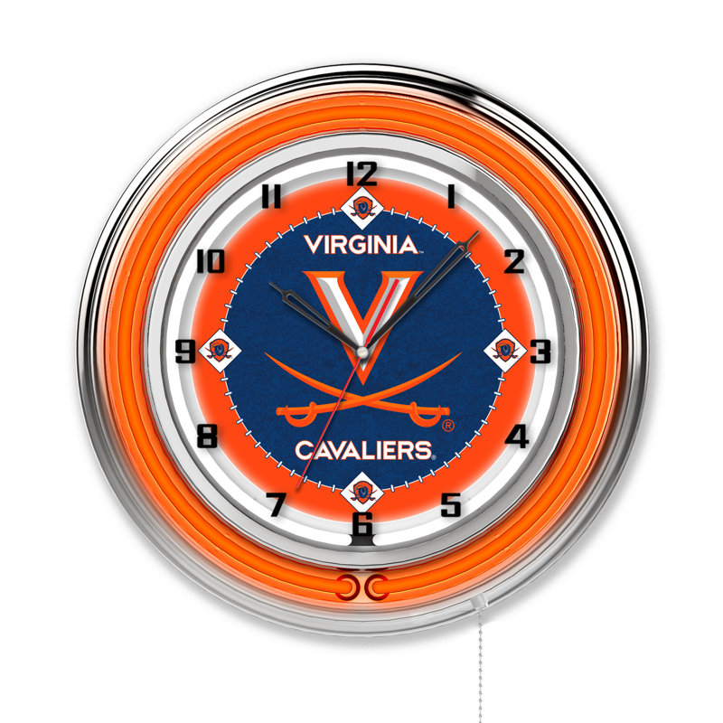 Horloge murale 19 po NCAA, Cavaliers de Virginie