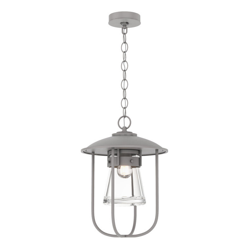 Luminaire suspendu d'extérieur 1 lumière Erlenmeyer, Acier bruni côtier