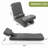 Convertible Sofa Bed With Detachable Cove-Black+