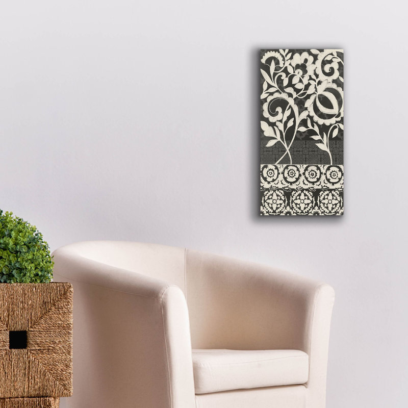  «Midnight Batik 2» par Chariklia Zarris, art mural sur toile, 12 po x 24 po