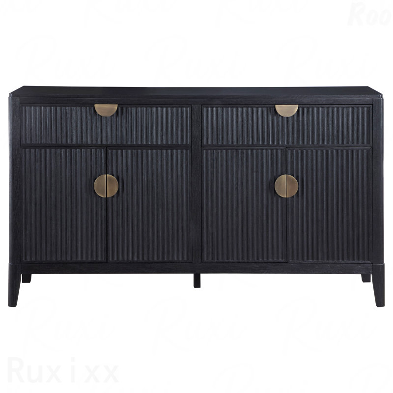 Black 2-Drawer Sideboard