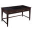Hekman Furniture Mocha Solid Ash Writing Desk with Three-Panel Leather Top