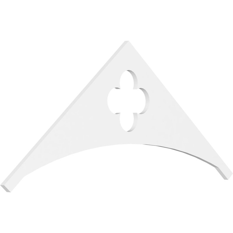 Pignon en PVC Turner, H 27,5 po x l 60 po x P 1 po, 10 / 12