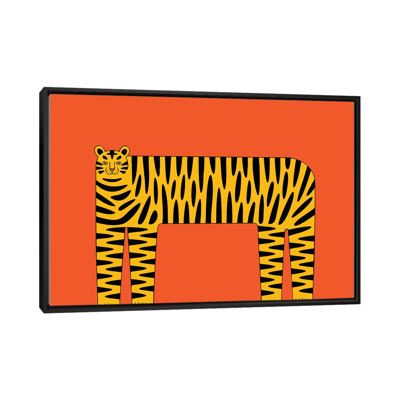 The Abstract Tiger - Wall Art Print - Framed Canvas