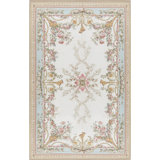 Aubusson Renaissance Hand Woven Wool Oriental Area Rug