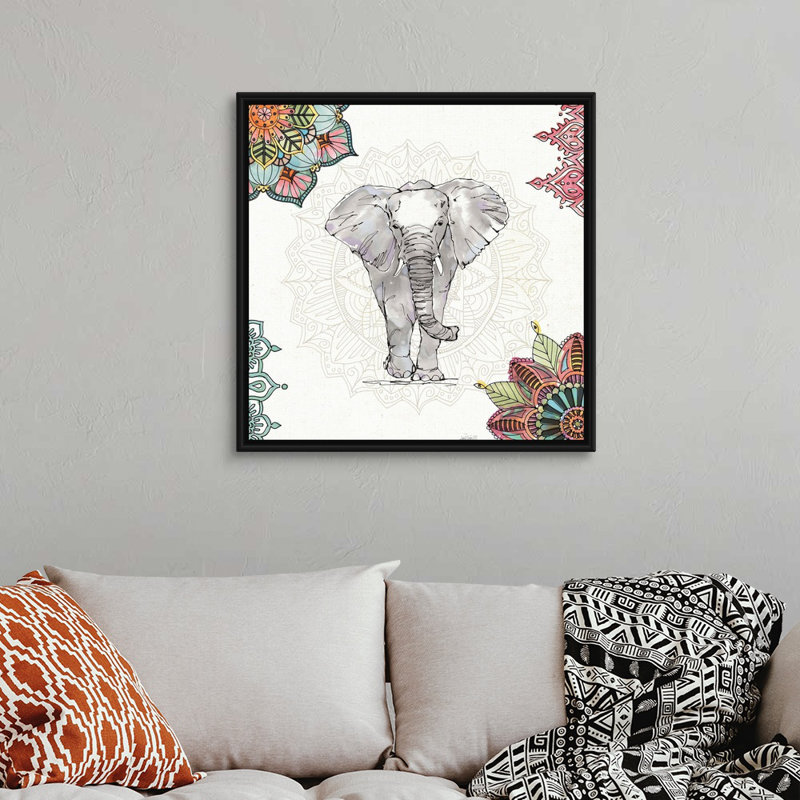 Reproduction d'art sur toile, H 32 po x l 32 po x P 2 po, Toile avec cadre noir