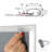 Silver Metal Beveled Picture Frame