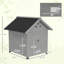Maison pour animaux en bois avec toit ouvrable et portes doubles