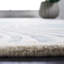 Tapis ivoire / bleu en laine touffeté à la main Deedie-22809417