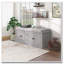 Banc de rangement avec 4 portes et tablettes réglables, coussin amovible-1447299509