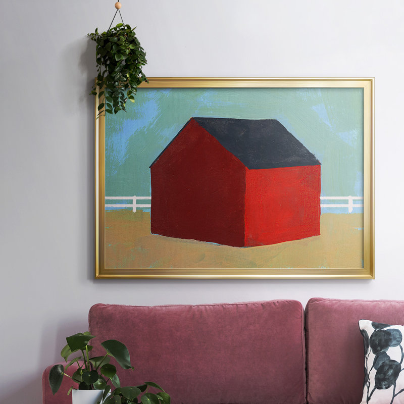 Big Red One IV, reproduction d'art sur toile, Or, H 18 po x l 26 po x P 1,5 po