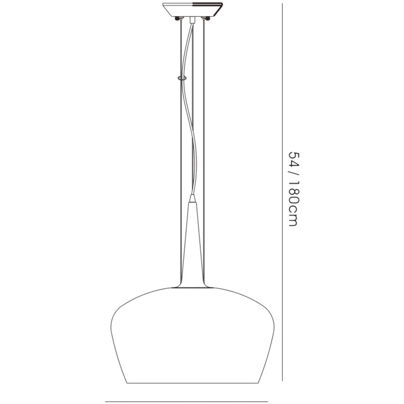 Clouser 1 - Light Polished Chrome Pendant