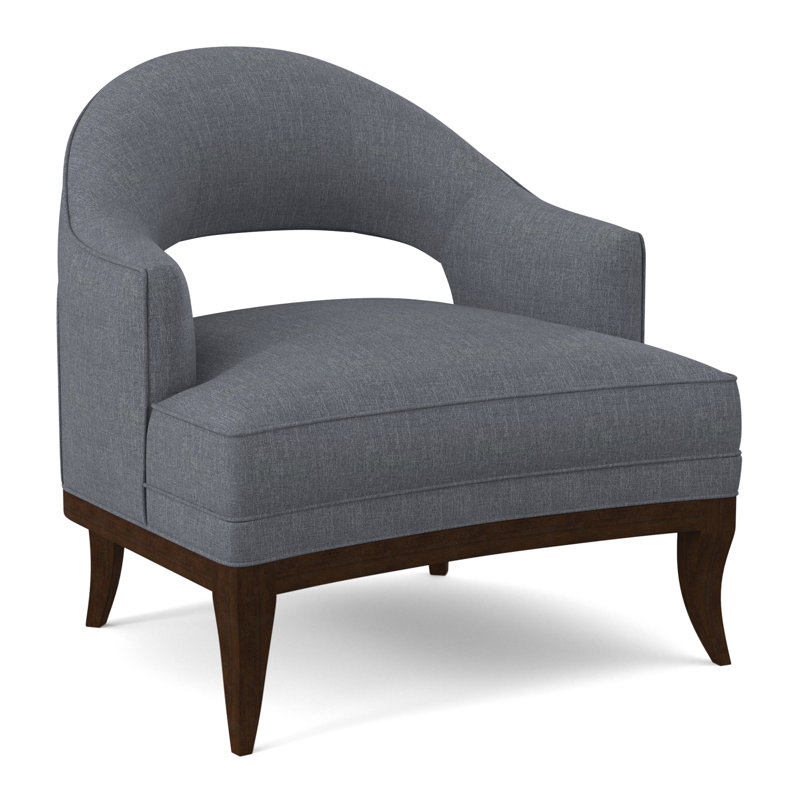 Fauteuil Mariposa, Noyer américain, 100% polyester Elise Harbor