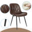 Ensemble de 2 chaises de salle à manger en similicuir George Oliver