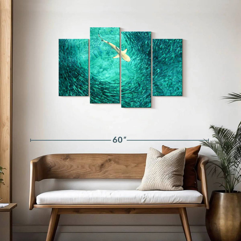 Shark Prey, 27" H x 43" W