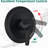 Stainless Steel Slide Bar Shower , Dual Heads, Matte Black, 7 Spray Patterns, Construction Drill- Shower, 1.8 Gpm Flow, Overhead Function Rainfall