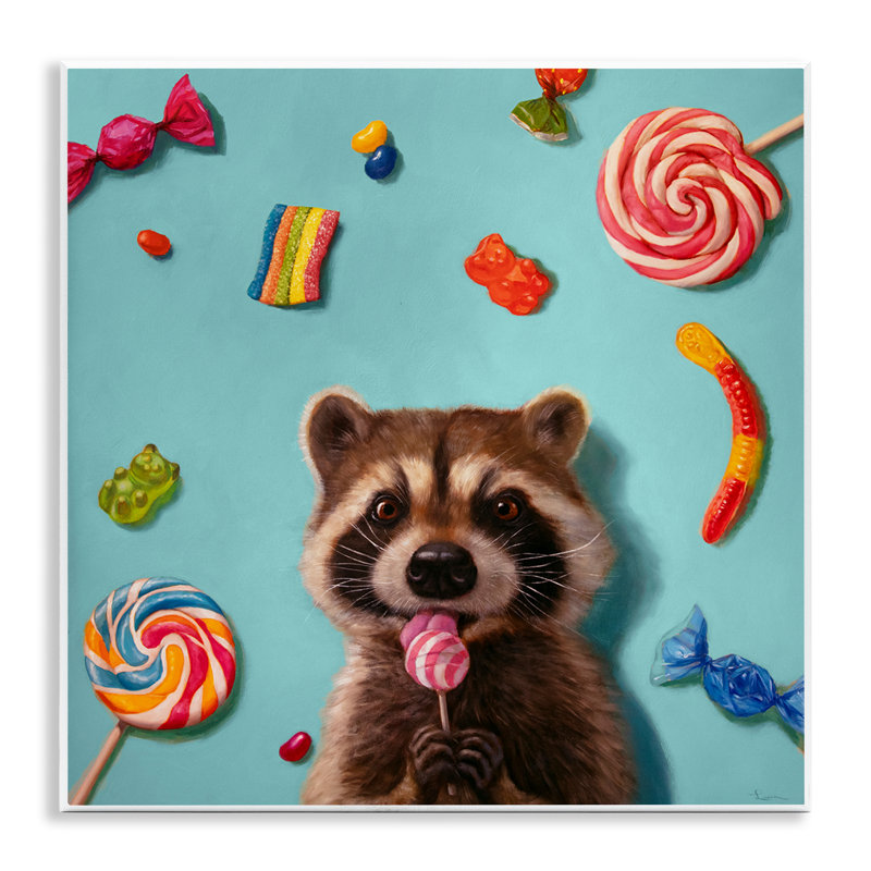 «Raccoon & Sweets Candies» par Lucia Heffernan