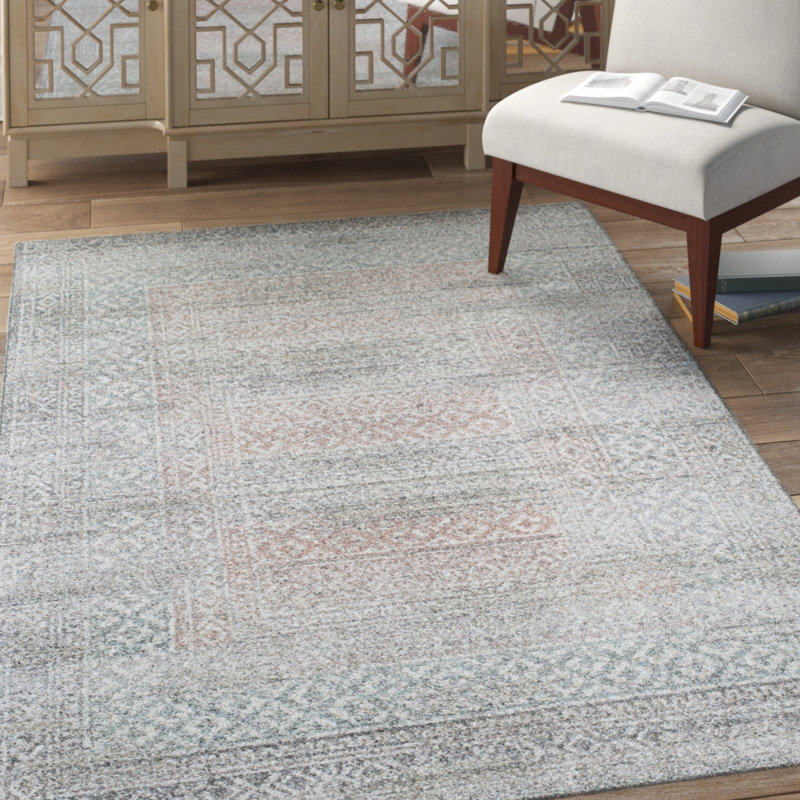Tapis rétro rose novice Hailey, Rectangle 8 pi x 10 pi